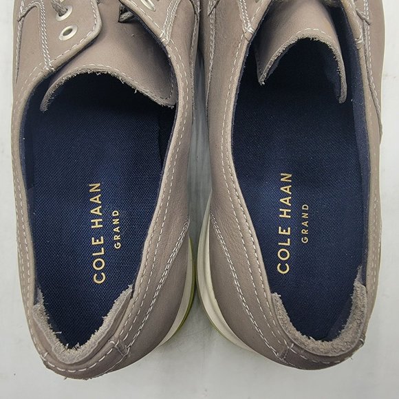 Cole Haan Grand 360 Mens Size 9.5 Original Grey Leather Casual Shoes C33830 - Picture 8 of 14